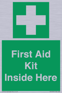 First Aid Kit Inside Here